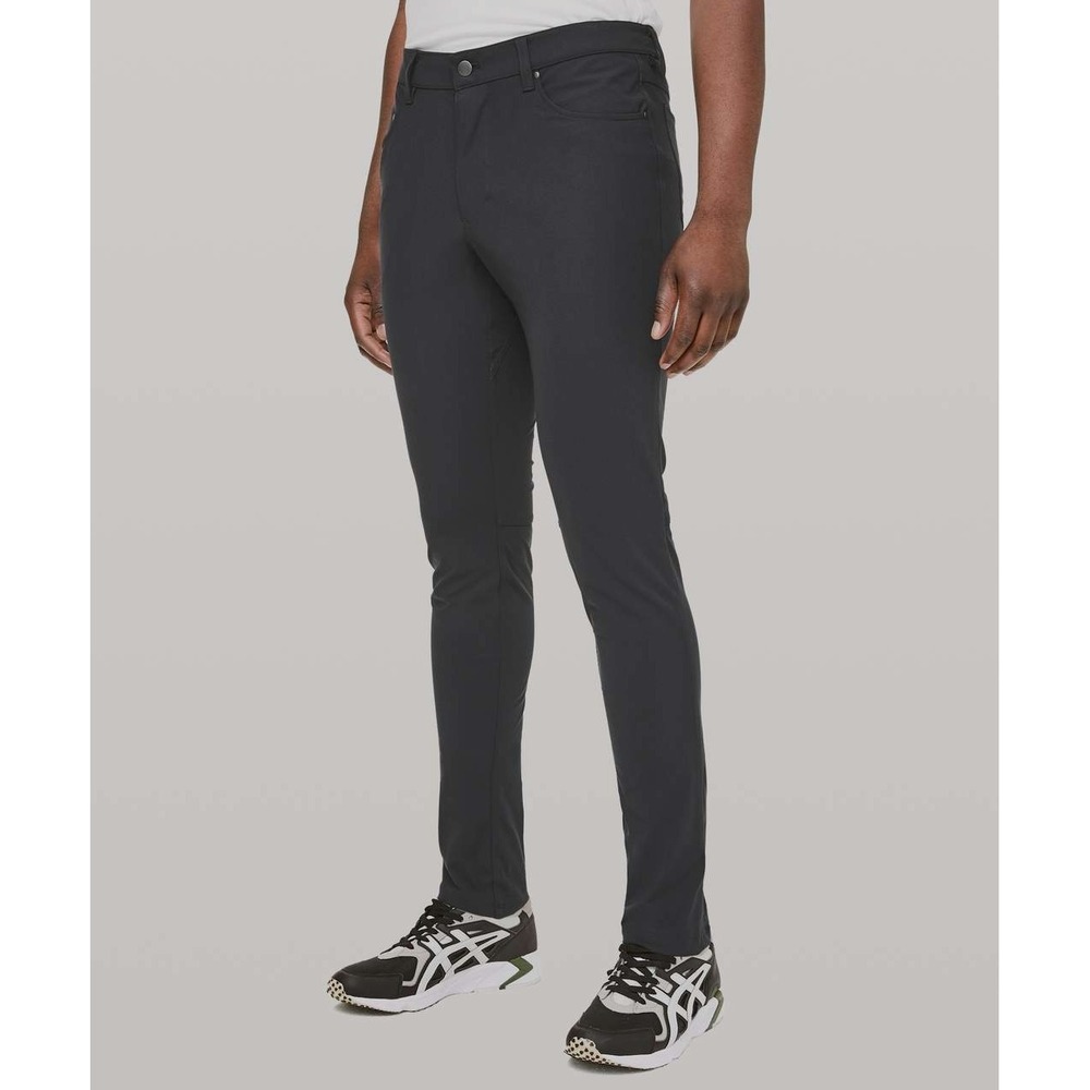 Lululemon ABC Pant Men's 33 x 33 Black Skinny Fit Stretch 5 Pockets Warpstreme‎